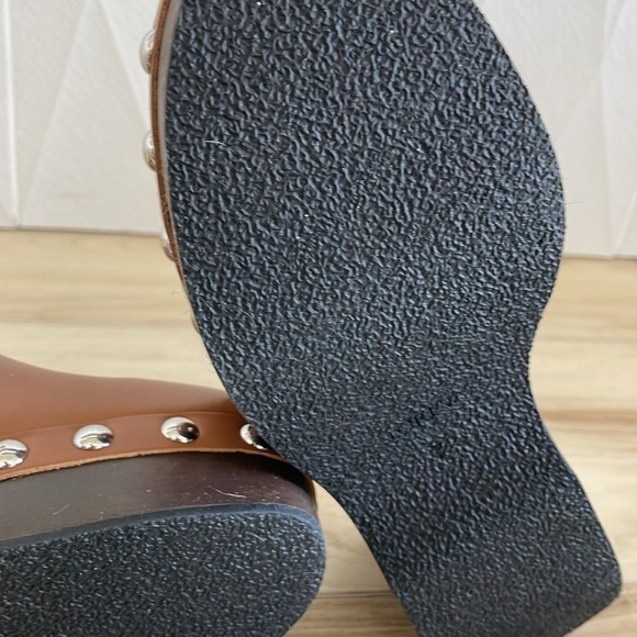 J Crew Brown Leather Clogs - Picture 6 of 6